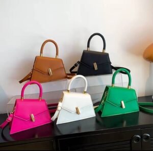 Emerald Twist Top Handle -Pink