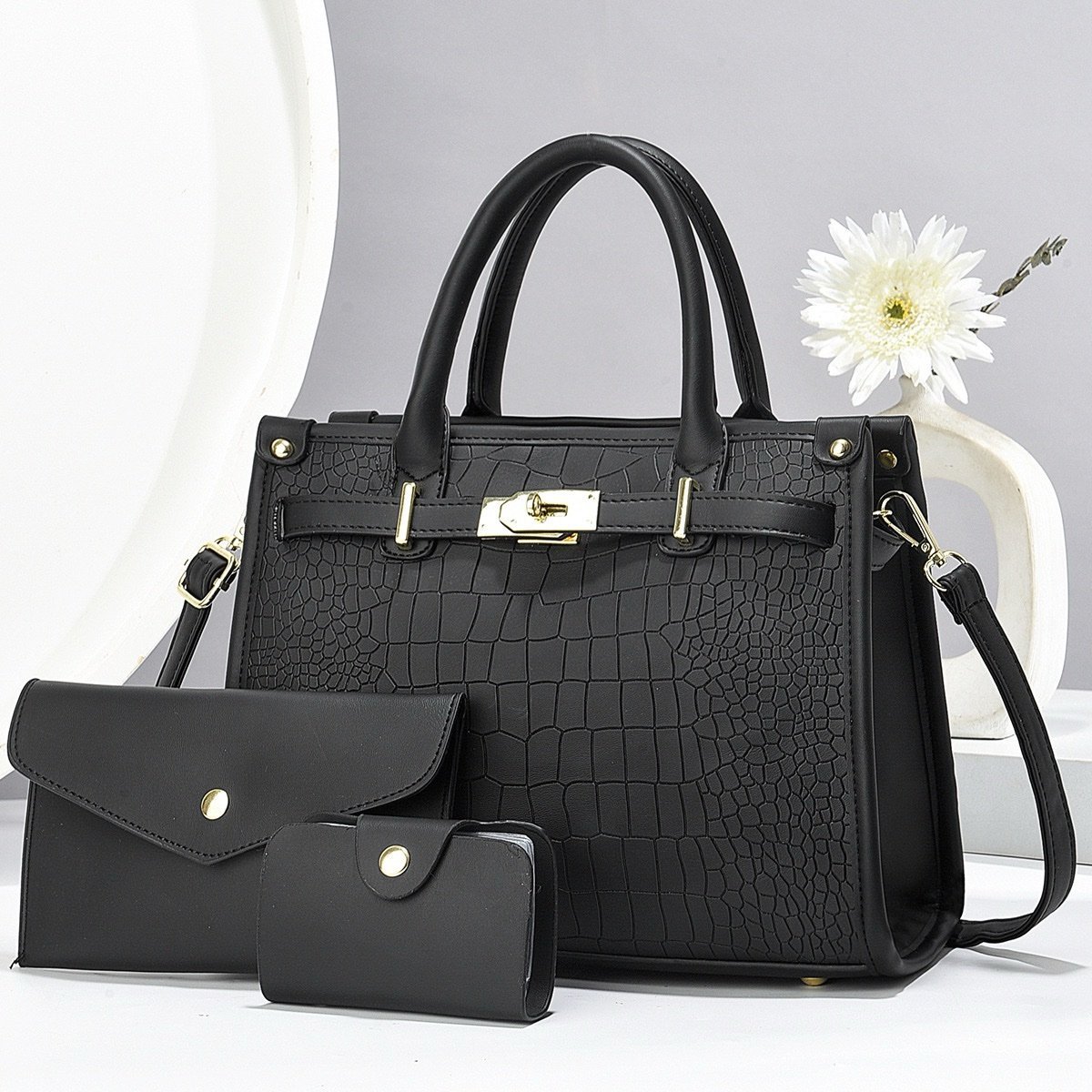 RoyalLock 3-in-1 Luxury Handbag Set