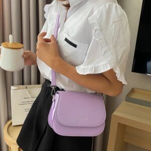 Fashion trendy saddle handbag